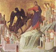 The Tempration of Christ on the Mountain Duccio di Buoninsegna